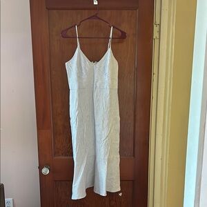 Banana Republic Striped Spaghetti Strap Dress